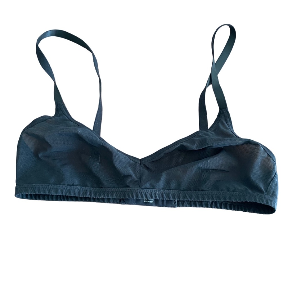 Negative Underwear Women's Black Sieve Triangle Non-Wire Bra Size Small